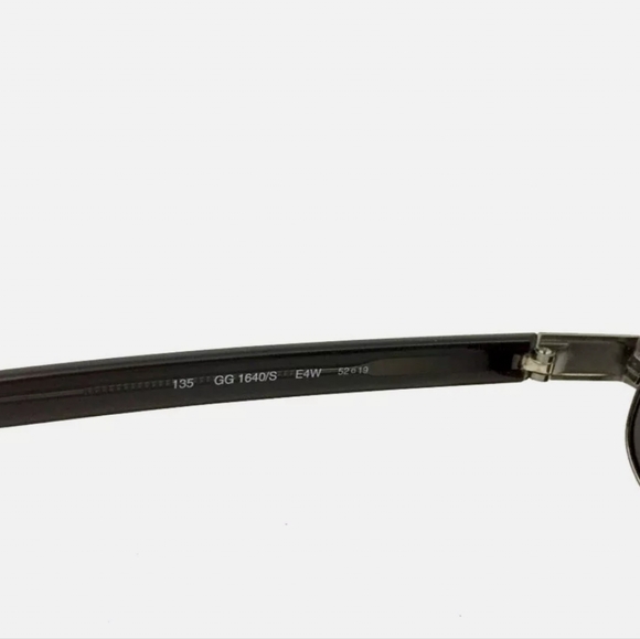 GUCCI G LOGO GG 1640/S BLACK SUNGLASSES/Q3953 - Picture 7 of 10